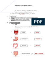 Lesson Plan in Science 6 - DIGESTIVE SYSTEM