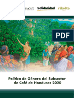 Politica de Genero de Cafe de Honduras