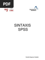 Sintaxis SPSS