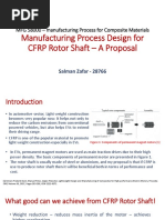 Manufacturing Process Design For CFRP Rotor Shaft - A Proposal