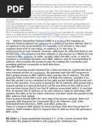 Protocol IP Address Ethernet MAC Address: OSI Model Bytes