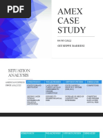 Amex Case Study: 04/05/2022 Giuseppe Barresi