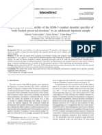 Exploring The Clinical Utility of The DSM-5 Conduct Disorder Specifier of With Limited Prosocial Emotions' in An Adolescent Inpatient Sample