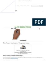 S6 Grammar Lessons - Present Continuous (Present Progressive)