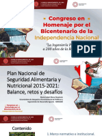 Plan Nacional Seguridad Alimentaria