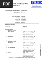 Electronic Filing: California Secretary of State