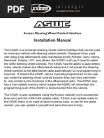 Installation Manual: Axxess Steering Wheel Control Interface