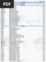 Lista de Precios 17 Mayo 22