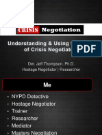 Crisis Negotiation - Detective Jeff Thompson NYPD