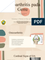 Osteoarthritis Pada Genu: Windyanissa Recita 112021117