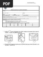 Prueba Sumativa 1 de Ciencias Naturales