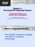 The Scope of Corporate Finance