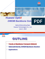 Huawei Opti: DWDM Backbone Solutions