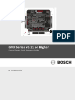 GV3 Series v8.11 or Higher: Control Panels Quick Reference Guide