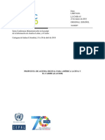 Propuesta de agenda digital para América Latina y el Caribe (eLAC2020)