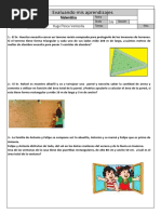 Examen de Primero Resuelvo Problemas de Cantidad Areas y Perimetrsos