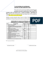 ACTA DE Materiales SEGUNDO USO