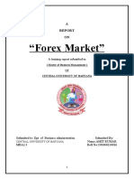 PROJECT On Forex Market