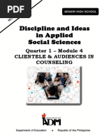 Quarter 1 - Module 4 Clientele & Audiences in Counseling