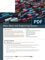 Main Ideas and Supporting Details: Economics