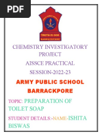 Chemistry Investigatory Project Aissce Practical SESSION-2022-23