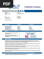 Certificate of Analysis: Material Material Description Grade 85517.260 Buffer Solution PH 9.18