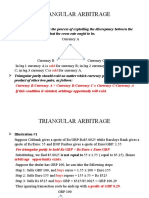 Triangular Arbitrage: Actual Cross Rate and What The Cross Rate Ought To Be