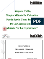 Indaabin RECOPILACION DE RANGOS, FORMULAS Y FACTORES DE AJUSTE (PRIMERA VERSIÓN) 29JUN 09