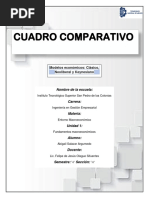 Cuadro Comparativo de Los Modelos Económicos