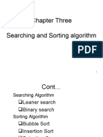 Chapter Three Searching and Sorting Algorithm