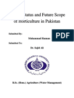 Present Status and Future Scope of Horticulture in Pakistan