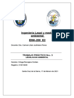 Primer Cuestionario de Legislcacion Ambiental