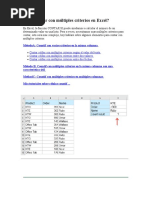 Cómo Contar Con Múltiples Criterios en Excel