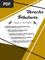 Examen Final - Derecho Tributario - Grupo 4