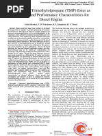 Cottonseed Trimethylolpropane (TMP) Ester As Lubricant and Performance Characteristics For Diesel Engine