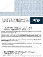 EKONOMI PANGAN & GIZI 11-Aspek Konsumsi Pangan