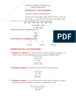 Multiplicación y Sus Propiedades