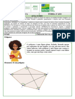 Aula 11 - 6º MAT - Polígonos - Classificações Prismas e Pirâmides - Planificações