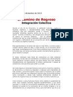 El Camino de Regreso Integración Colectiva