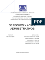 Derecho Administrativo y Actos Administrativos