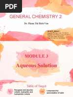 Module 3 - Aqueous Solution