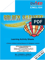 Learning Activity Sheets: Ma. Lourdes A. Huelva