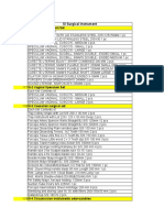 Surgical Instruments Price List