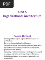 Unit 5 Organizational Architecture