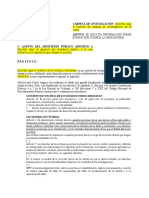 Solicitud de Informacion Sobre El Estado Que Guarda La Indagatoria - y Copia de Carpeta