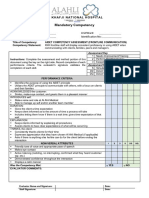 Competency Checklist Aidet