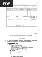 Inventory, Inspection and Appraisal Report