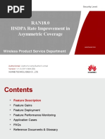 Training Course - RAN18.0 HSDPA Rate Improvement in Asymmetric Coverage V2.0