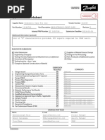 Supplier PPAP Worksheet: Indoshell Cast PVT LTD 102389