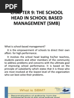 Chapter 9 The Shool Head in School Based Management